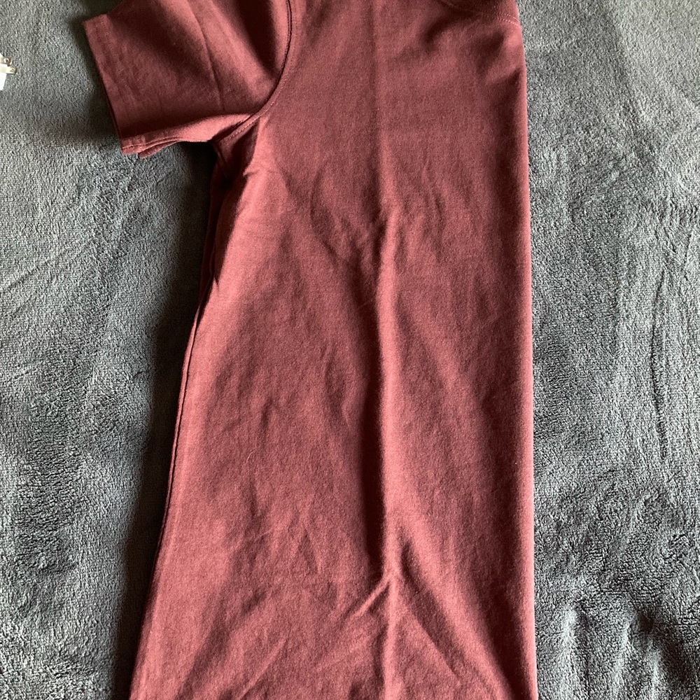 Carhartt Women's Short Sleeve Tee - Maroon - Picture 5 of 5